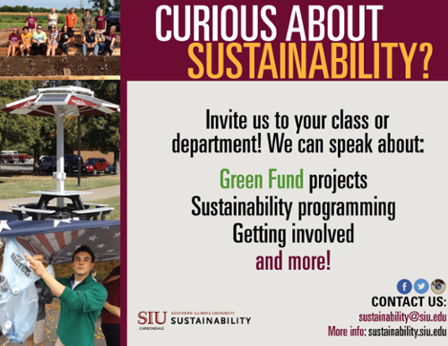 SIU Sustainability Outreach Poster