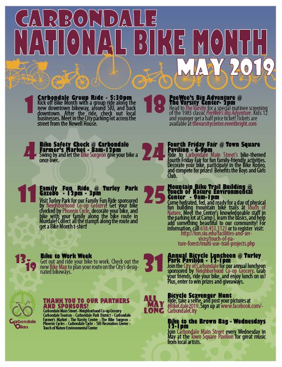 2019 Bike Month Schedule