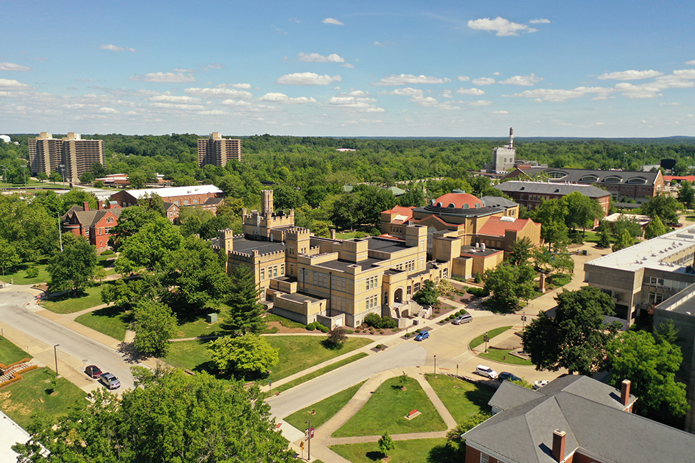 SIU campus from aerial 