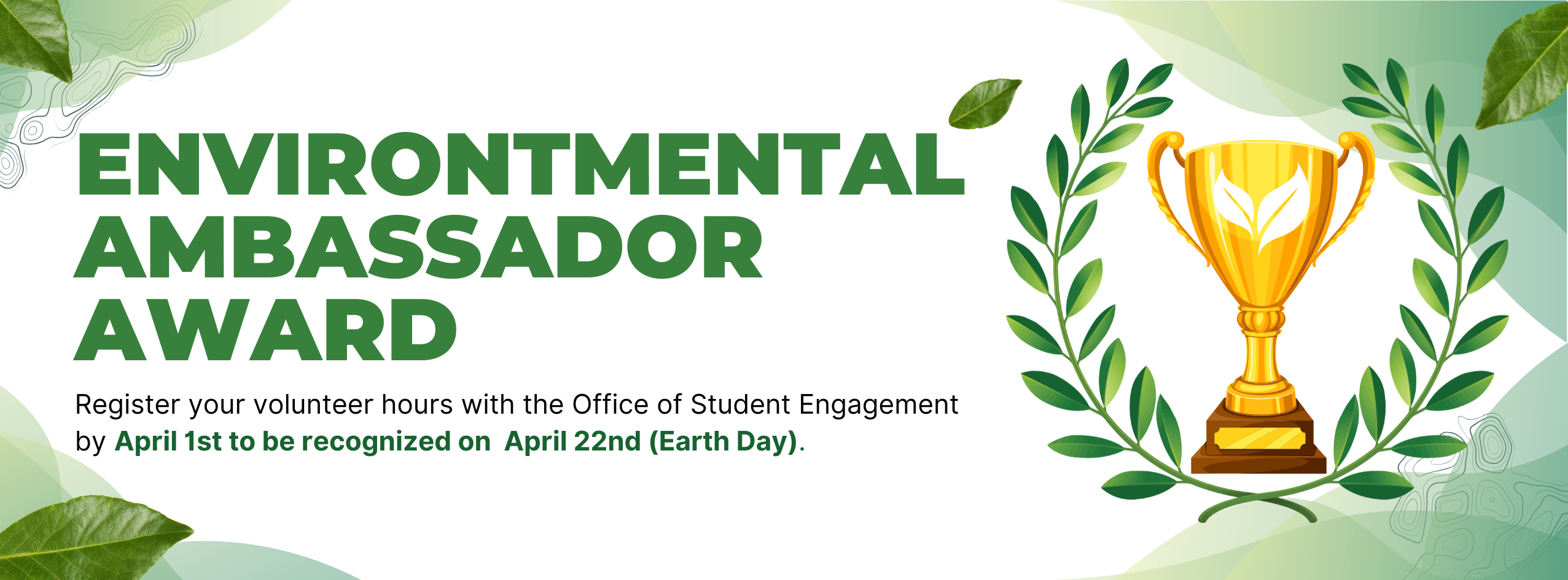 Environmental Ambassador Award Banner