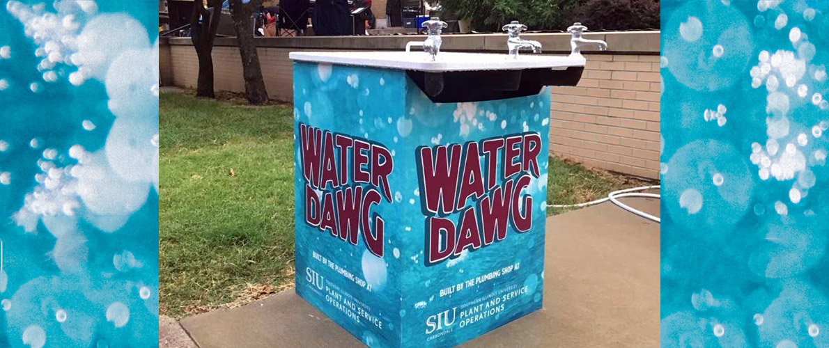 Water Dawg, our outdoor water station designed to make it easier for people to refill water bottles at outdoor events.