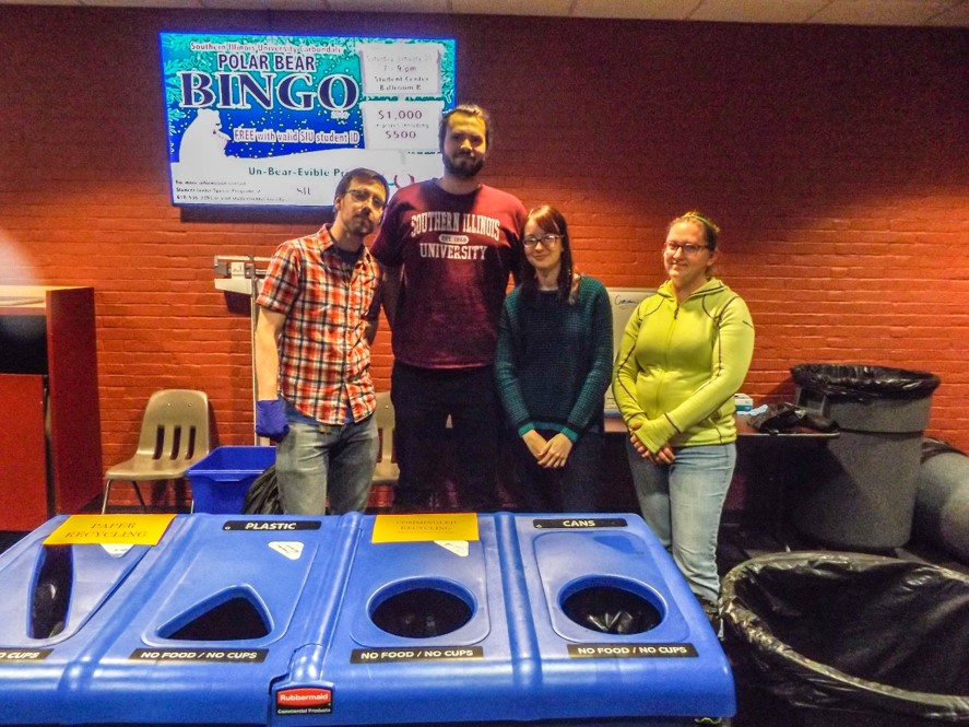 Students at Zero Waste Choices at Dawgs Night Out