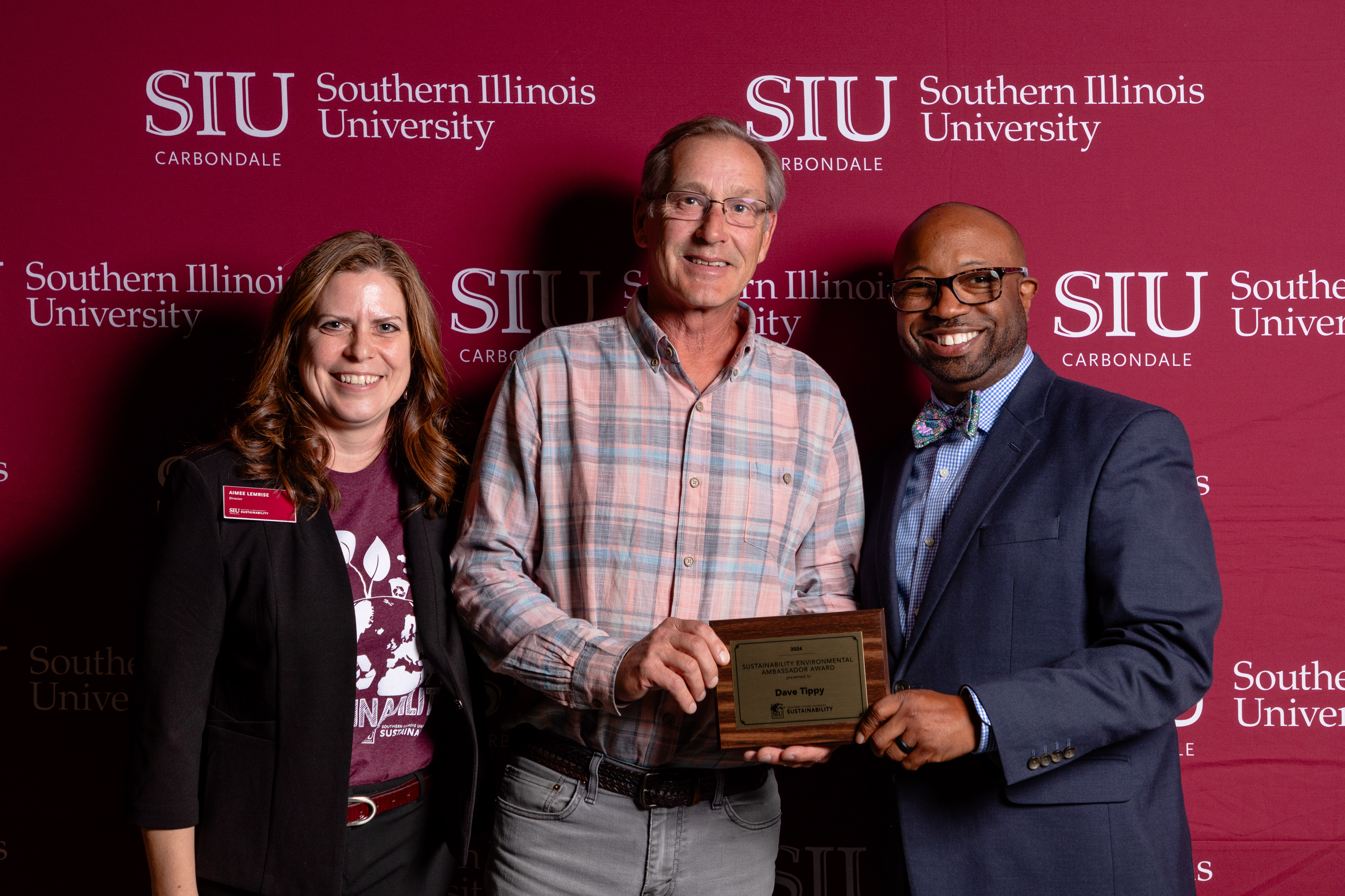 Dave Tippy accepts 2024 Sustainability Environmental Ambassador Award 
