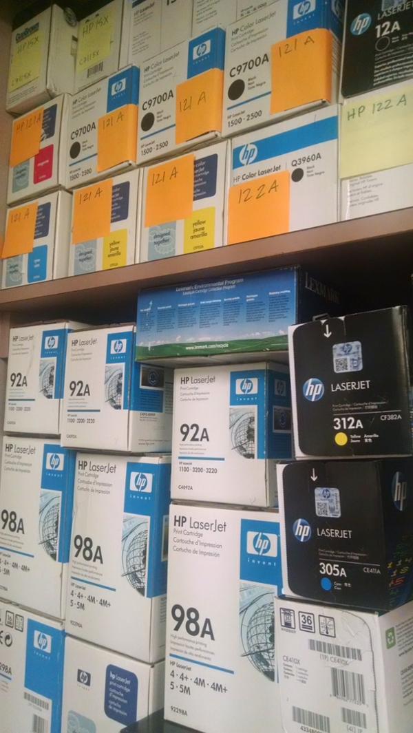 Toner Cartridge on Shelf