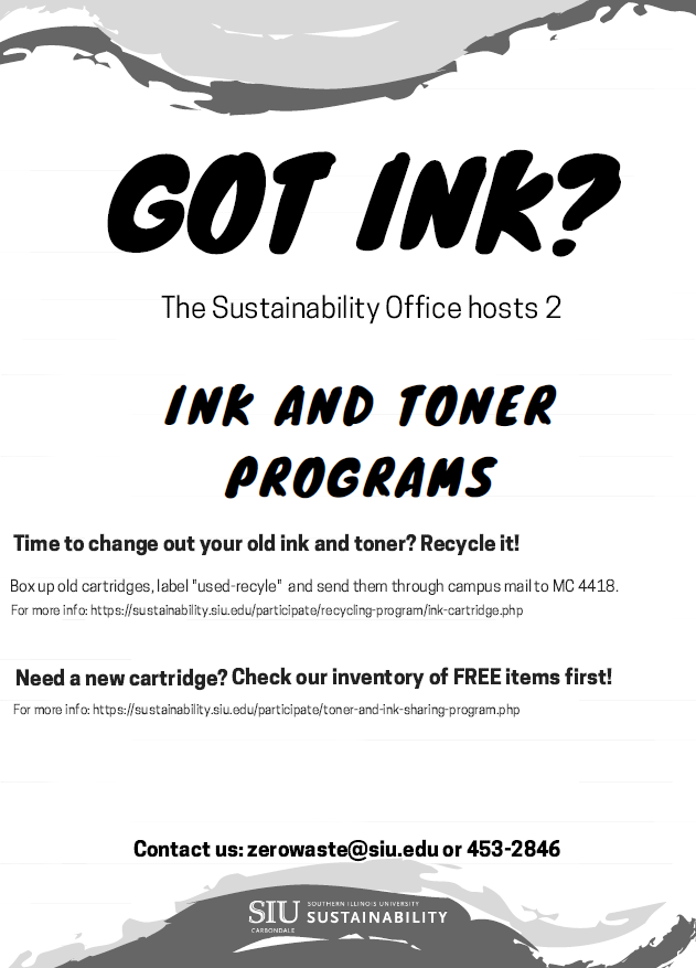 Ink and Toner Cartridge | Sustainability | SIU