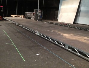 The new Steeldeck stage system purchased with Green Fund 