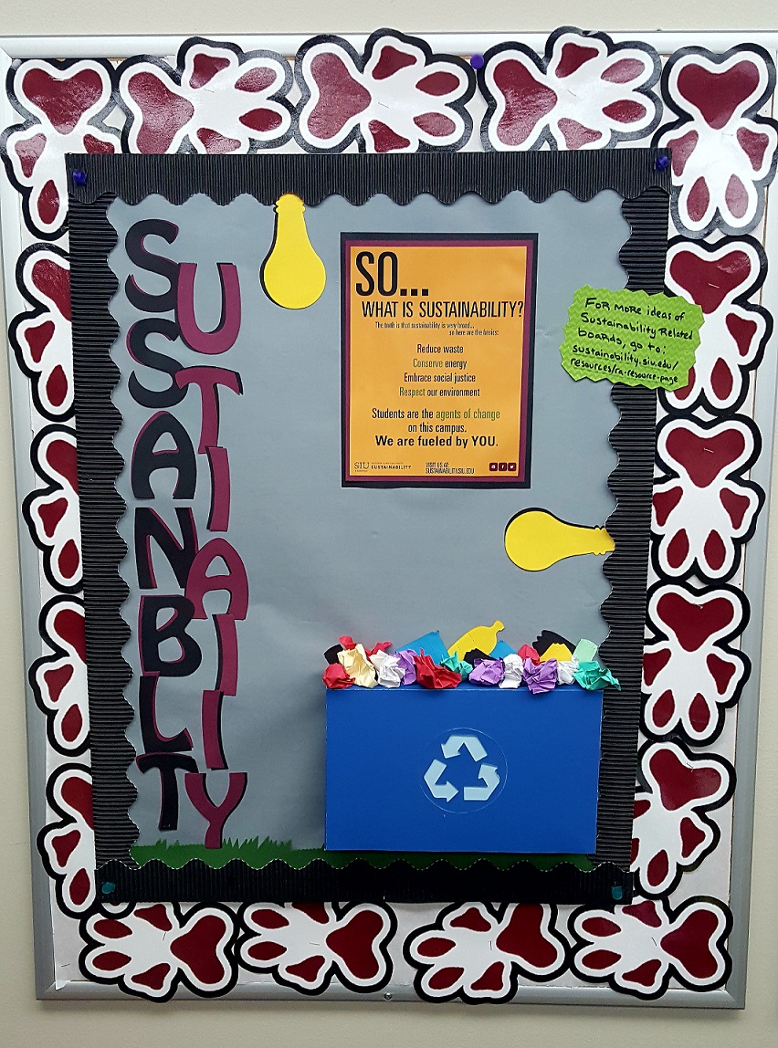 sustainability bulletin board example