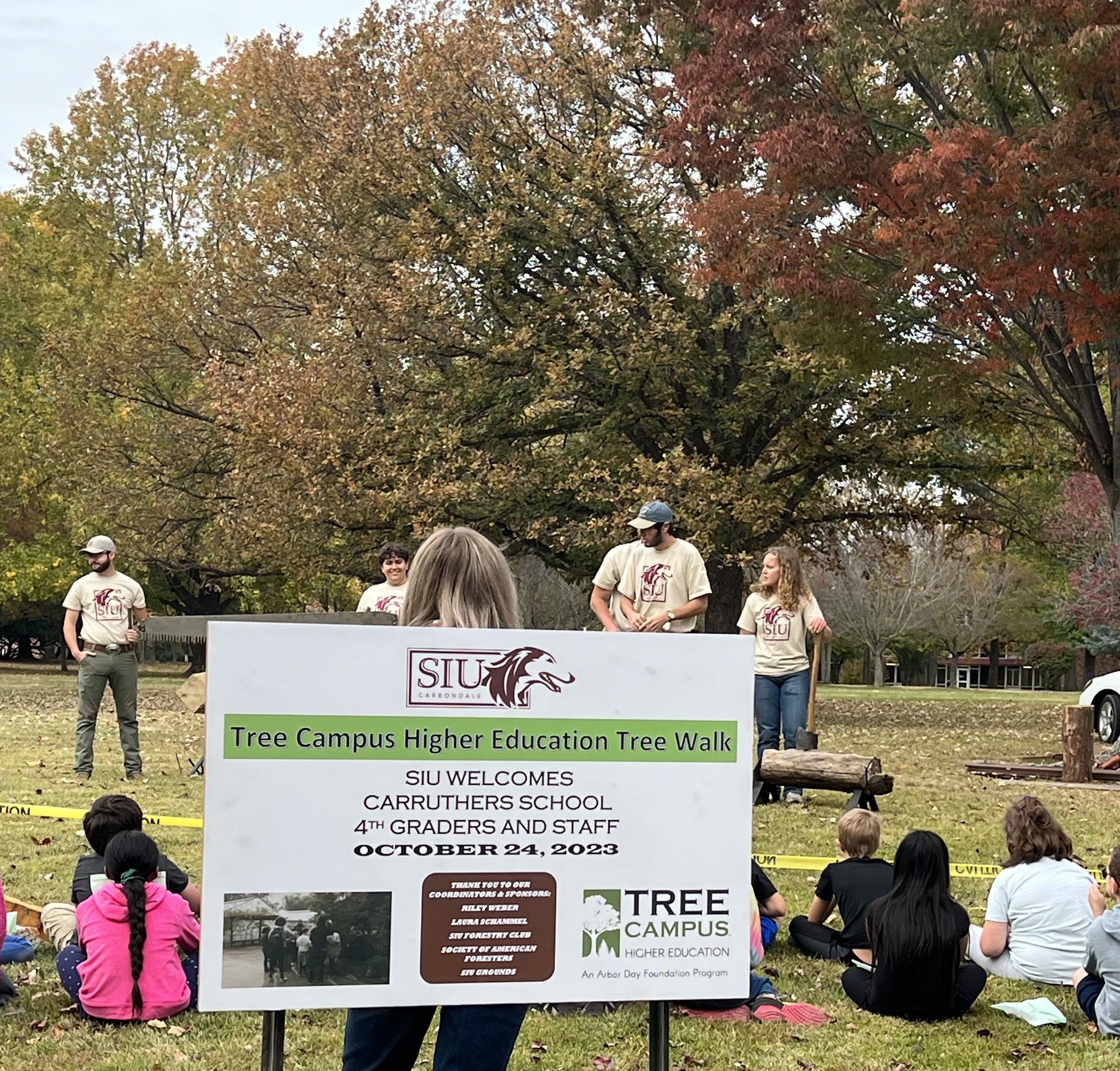 Tree Campus Higher Education demonstration for Carruthers School
